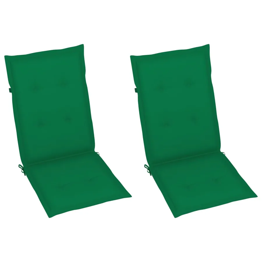 Chaise à bascule avec coussins Bois d'acacia massif - 6
