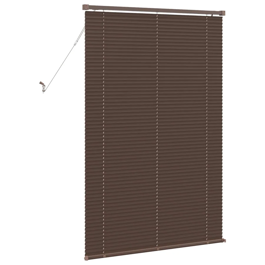 Store Vénitien Marron foncé avec motif 150 x 80 cm 25 mm PVC - 6