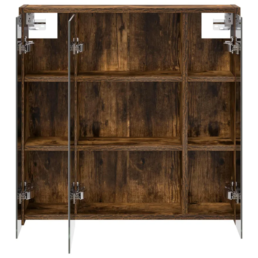 Armoire Miroir de Salle de Bain Chêne fumé 63,5 x 16 x 62,5 cm - 6