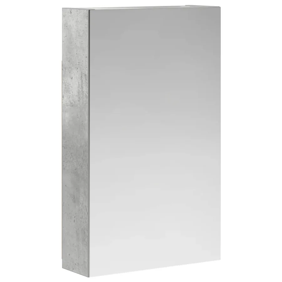 Armoire Miroir de Salle de Bain Gris béton 30 x 10,5 x 50 cm - 2