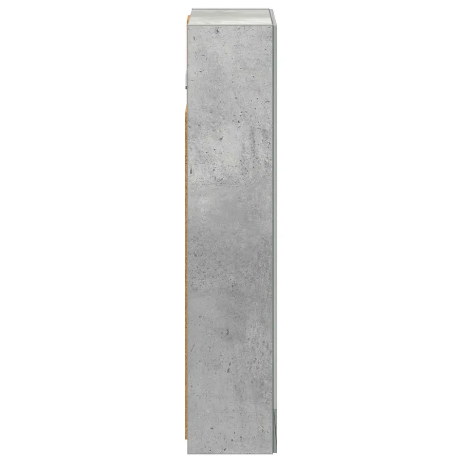 Armoire Miroir de Salle de Bain Gris béton 30 x 10,5 x 50 cm - 7