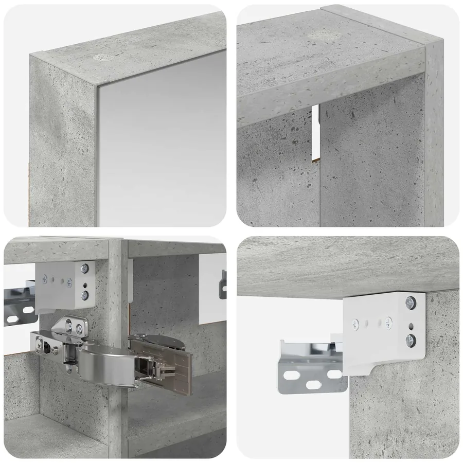 Ensemble de Meubles de Salle de Bain 3 pcs 80 x 10,5 x 50 cm - 10