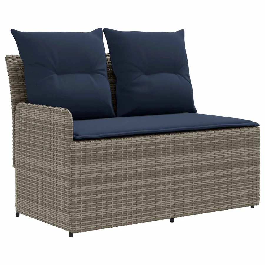 Canapé de jardin avec accoudoirs et table relevable 2 Pièce - 4