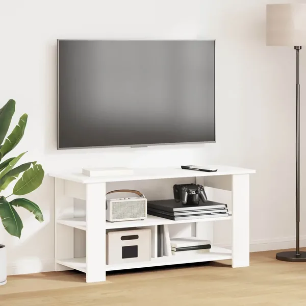 Support de télévision Blanc 100 x 40 x 50 cm