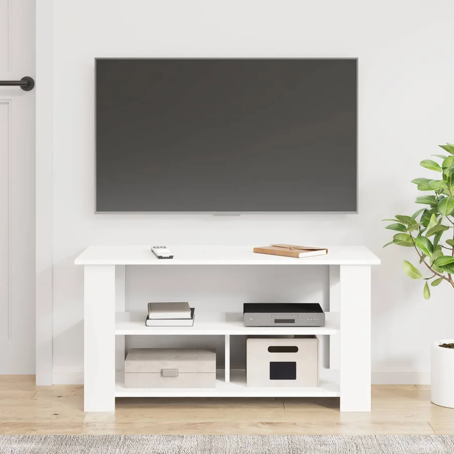 Support de télévision Blanc 100 x 40 x 50 cm - 4