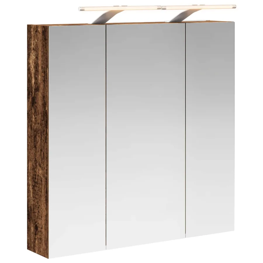 Armoire Miroir de Salle de Bain Bois ancien 70 x 14,5 x 70 cm - 2