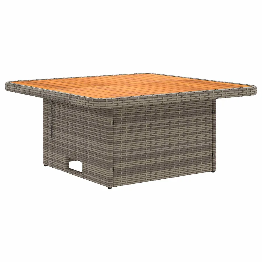 Ensembles de meubles 4 pcs Gris et bleu marine Rotin PE - 6