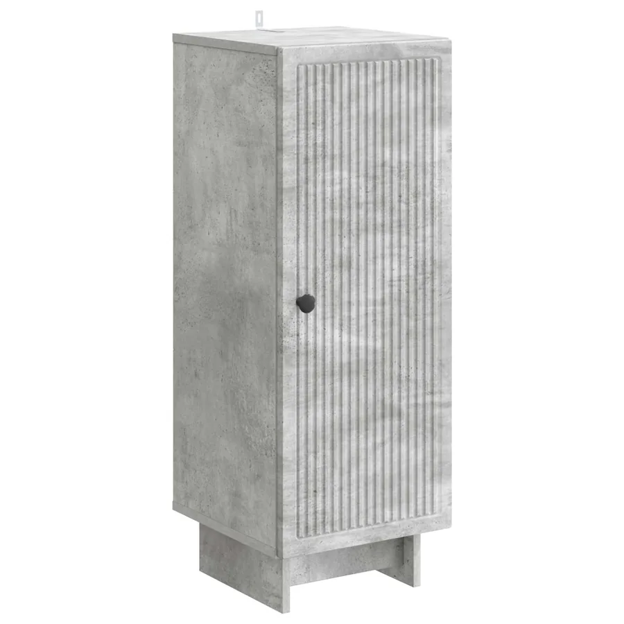 Buffet Gris béton 33 x 34,5 x 90 cm Bois d'ingénierie - 2