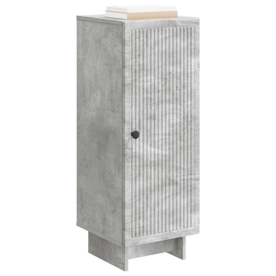 Buffet Gris béton 33 x 34,5 x 90 cm Bois d'ingénierie - 3