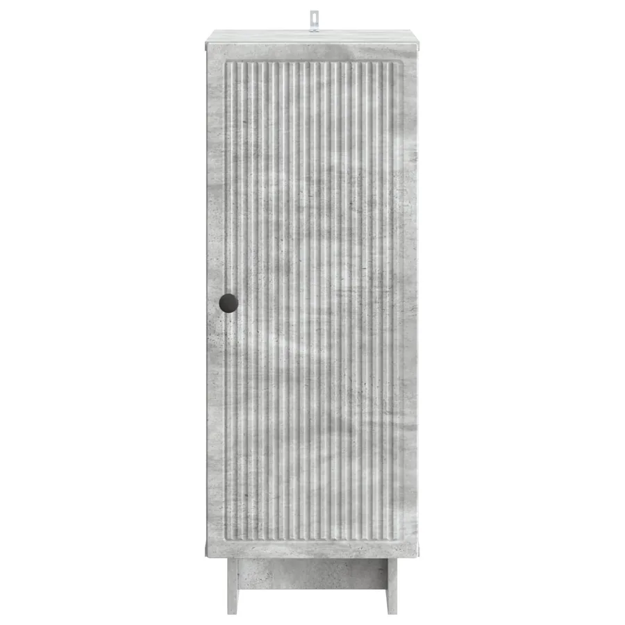 Buffet Gris béton 33 x 34,5 x 90 cm Bois d'ingénierie - 6