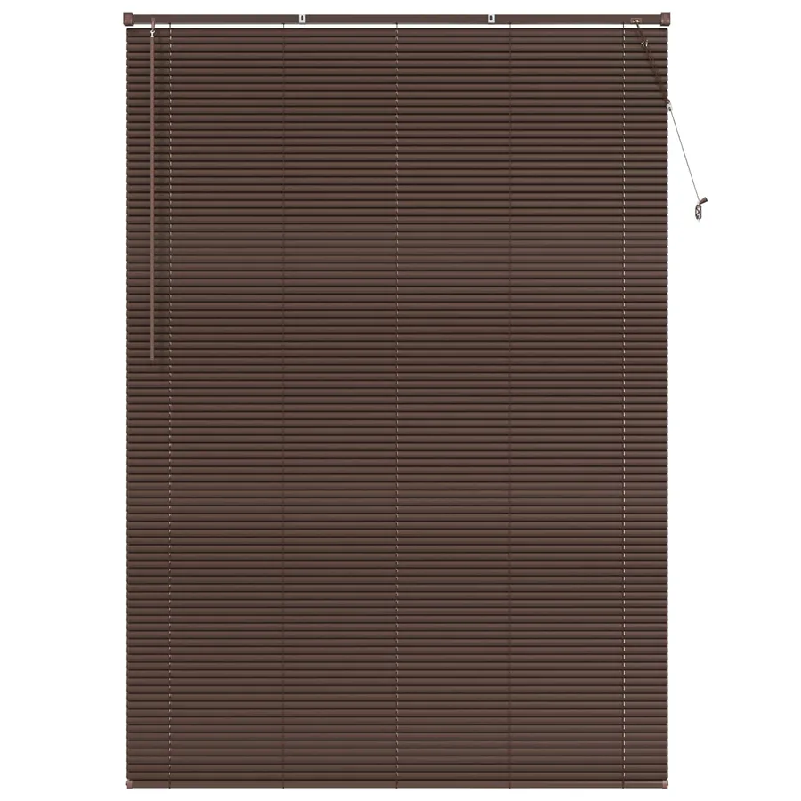 Store Vénitien Marron foncé avec motif 213 x 140 cm 25 mm PVC - 2