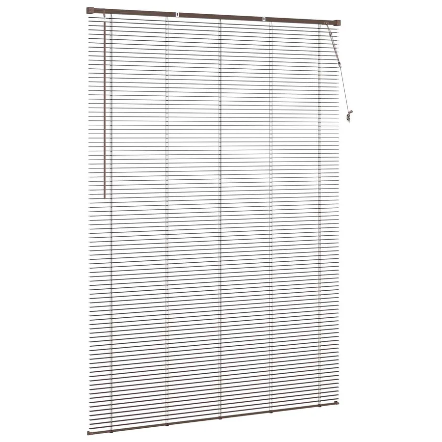 Store Vénitien Marron foncé avec motif 213 x 140 cm 25 mm PVC - 5