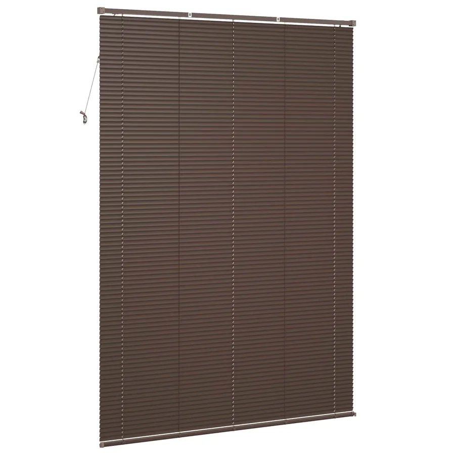 Store Vénitien Marron foncé avec motif 213 x 140 cm 25 mm PVC - 6