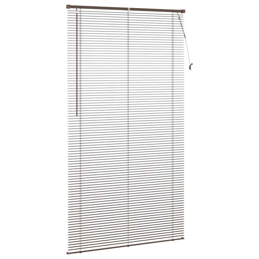 Store Vénitien Marron foncé avec motif 213 x 120 cm 25 mm PVC - 5