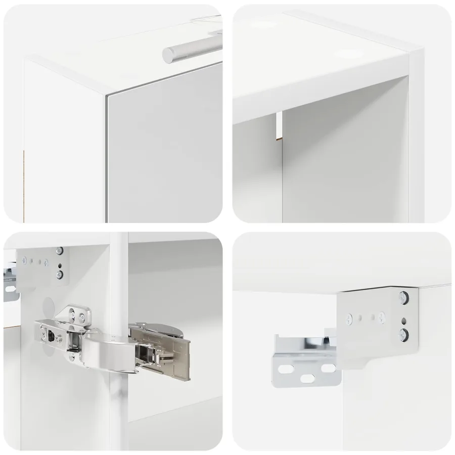 Ensemble de Meubles de Salle de Bain 3 pcs 130 x 14,5 x 70 cm - 10