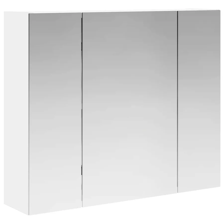 Armoire Miroir de Salle de Bain Blanc 60 x 14,5 x 50 cm - 2