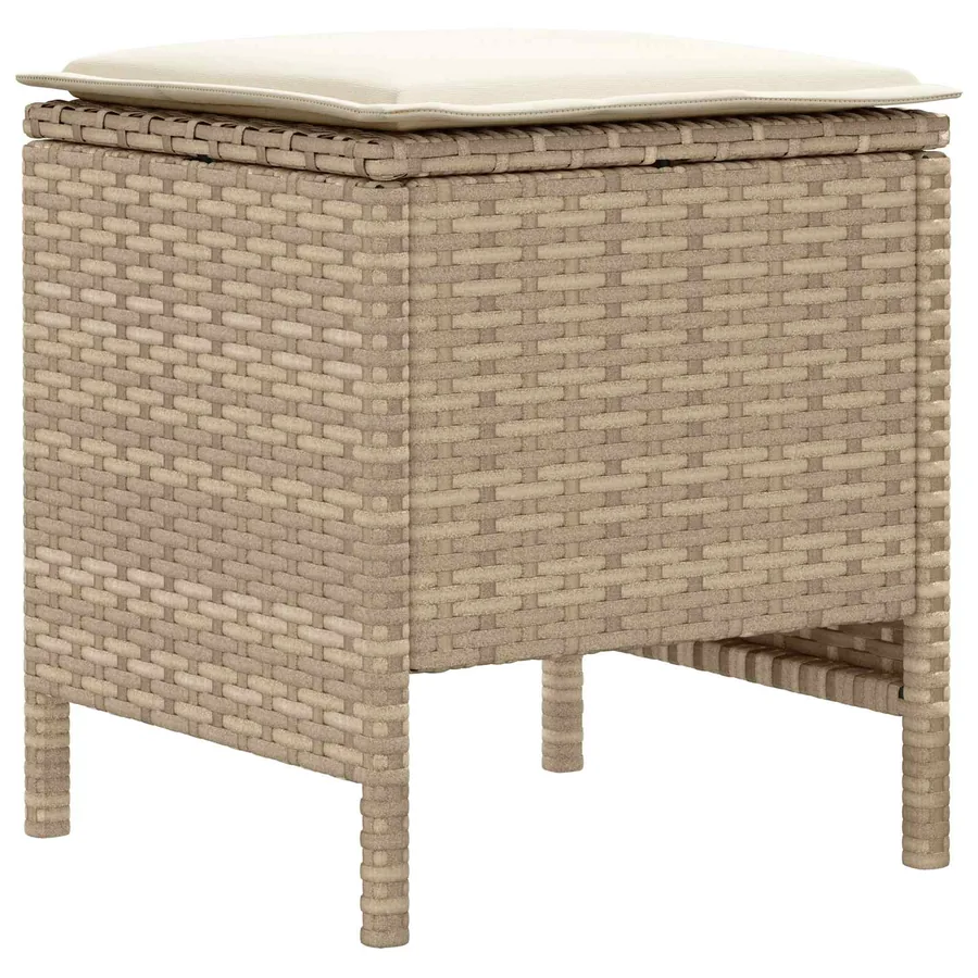 Ensembles de meubles 6 pcs Beige et crème Rotin PE - 7