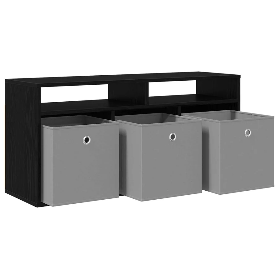 Basboard avec tiroir Chêne noir 102 x 32 x 48,5 cm - 5
