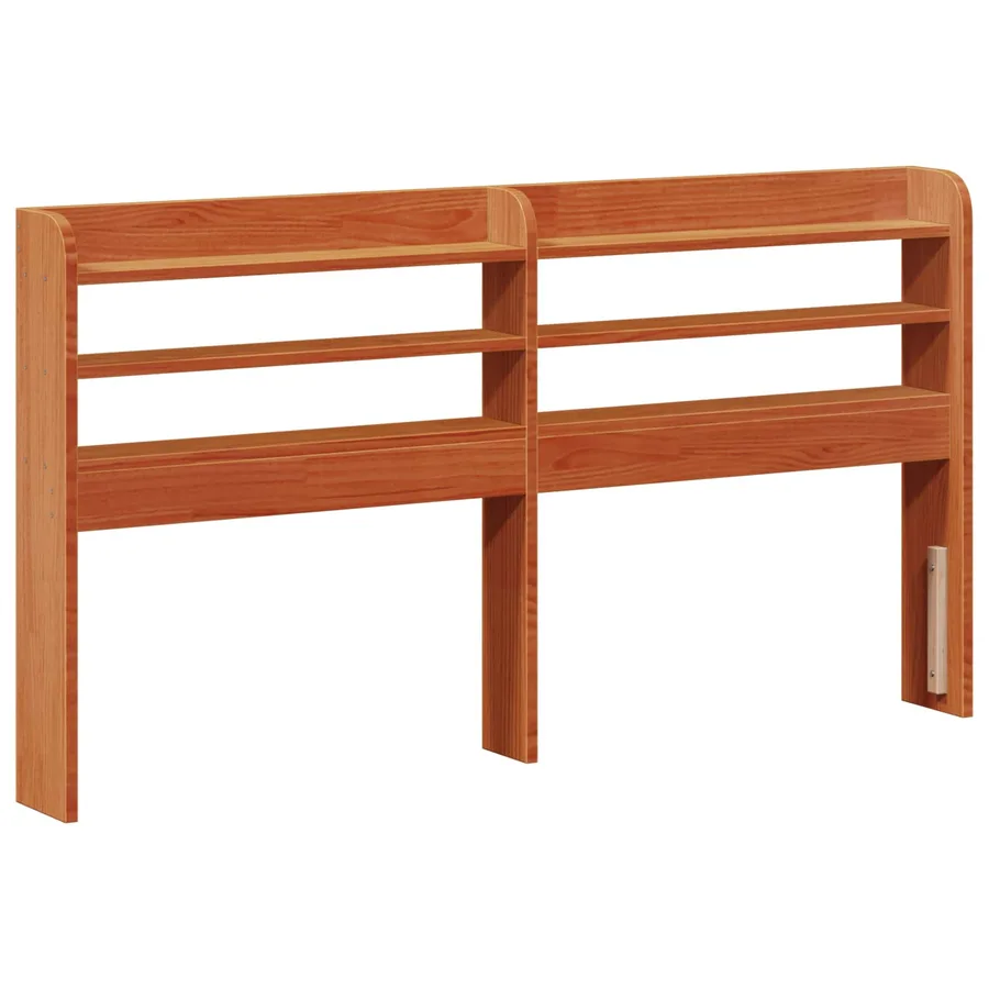 Cadre de lit avec stockage 2 pcs Cire marron Bois de Pin Massif - 4