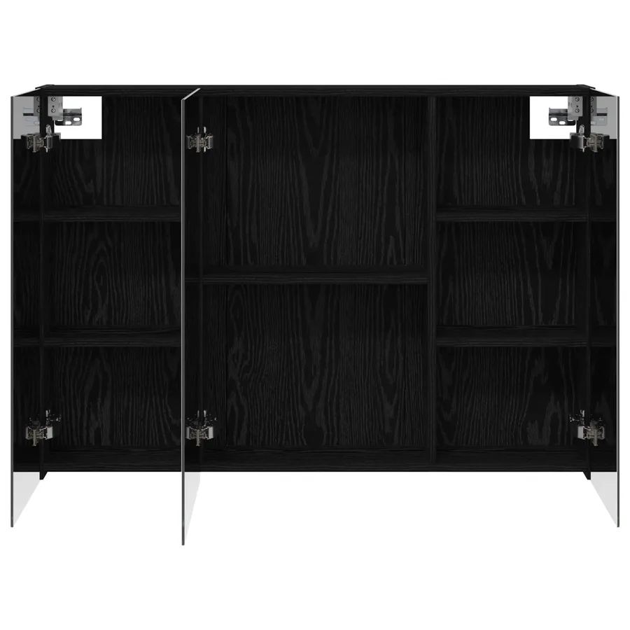 Armoire Miroir de Salle de Bain Chêne noir 100 x 14,5 x 70 cm - 6