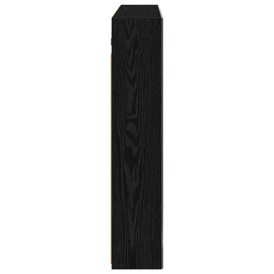 Armoire Miroir de Salle de Bain Chêne noir 100 x 14,5 x 70 cm - 7