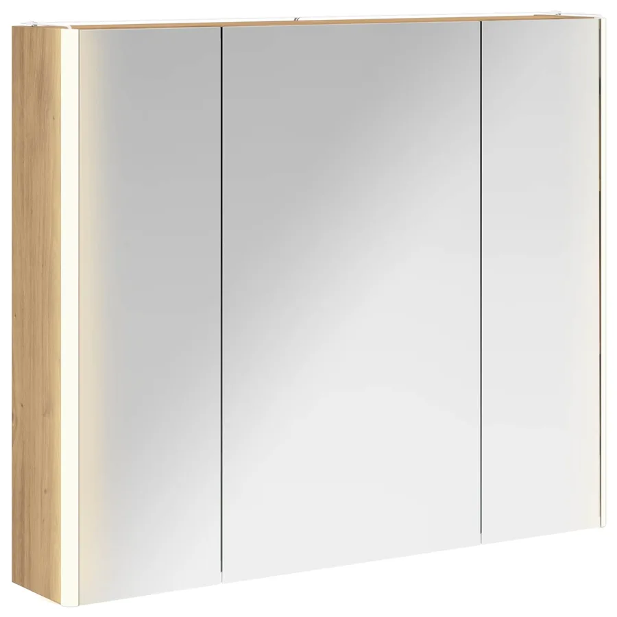 Armoire Miroir de Salle de Bain Chêne artisan - 2