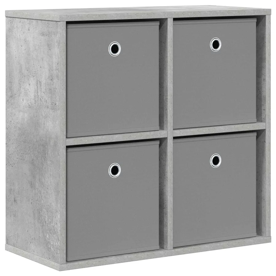 Buffet avec tiroir Gris béton 59,5 x 27 x 57 cm - 2