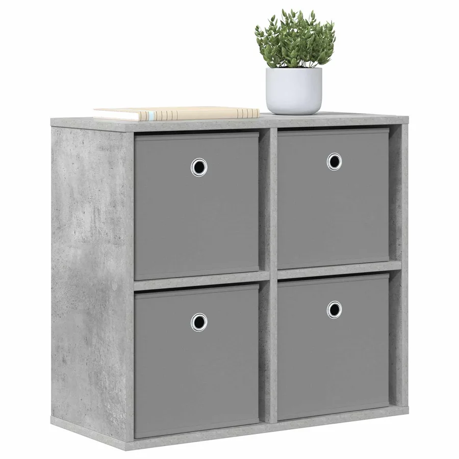 Buffet avec tiroir Gris béton 59,5 x 27 x 57 cm - 3