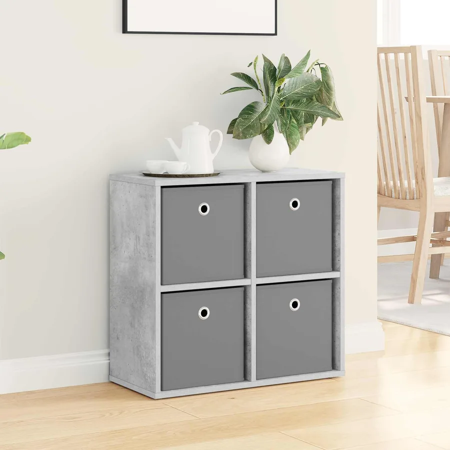 Buffet avec tiroir Gris béton 59,5 x 27 x 57 cm - 4