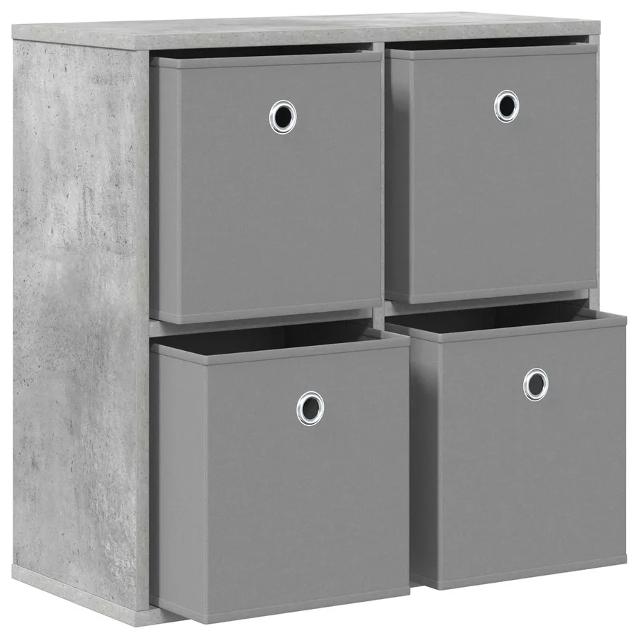 Buffet avec tiroir Gris béton 59,5 x 27 x 57 cm - 5