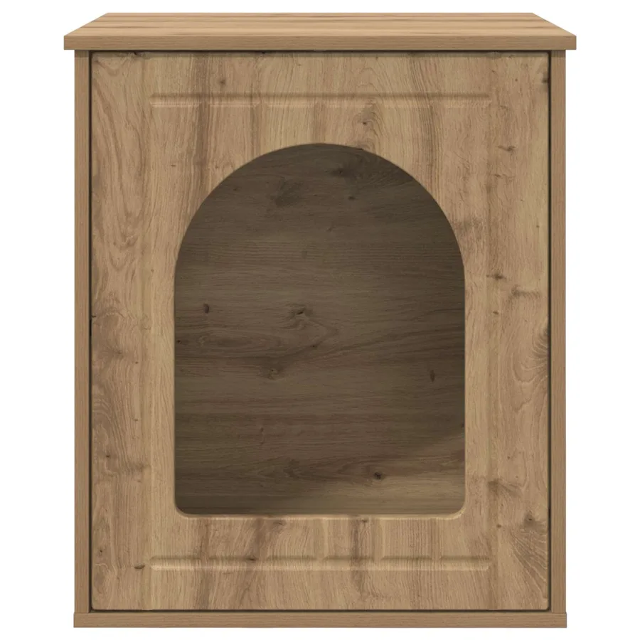 Maison pour chat Chêne artisan 53 x 52 x 62 cm - 6