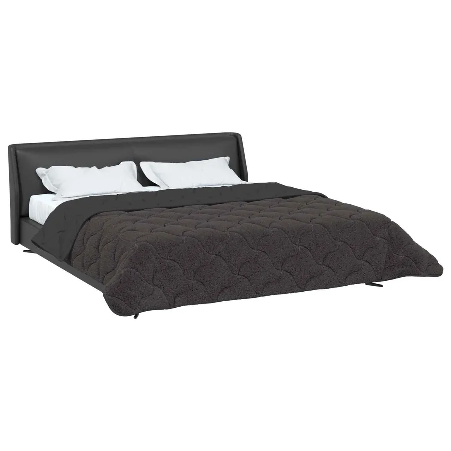 Duvet d'hiver Matelassé Anthracite 200 x 220 cm - 3