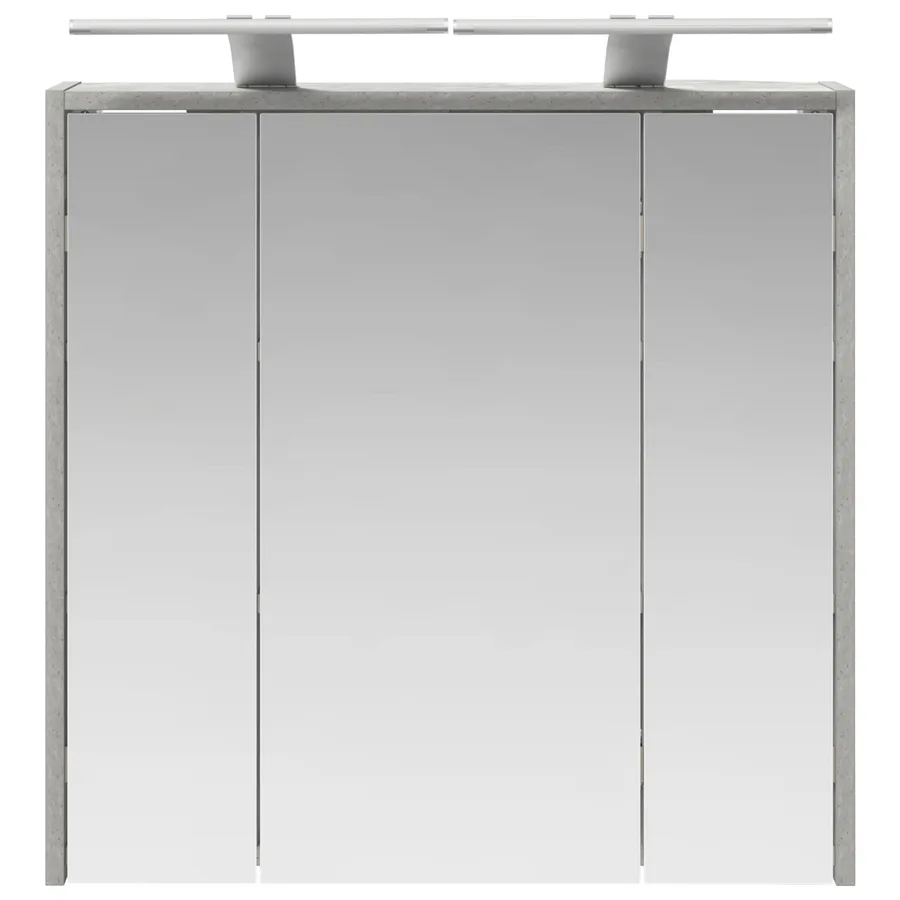 Armoire Miroir de Salle de Bain Gris béton 63,5 x 16 x 62,5 cm - 6