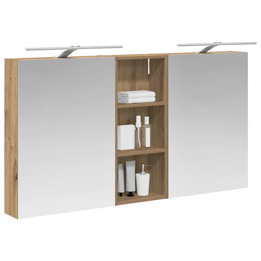 Ensemble de Meubles de Salle de Bain 3 pc 130 x 14,5 x 70 cm - 3