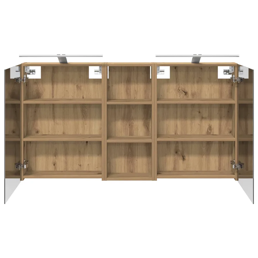 Ensemble de Meubles de Salle de Bain 3 pc 130 x 14,5 x 70 cm - 7