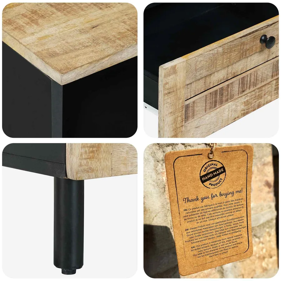 Armoires de rangement avec tiroir Marron 80 x 33,5 x 46 cm - 7