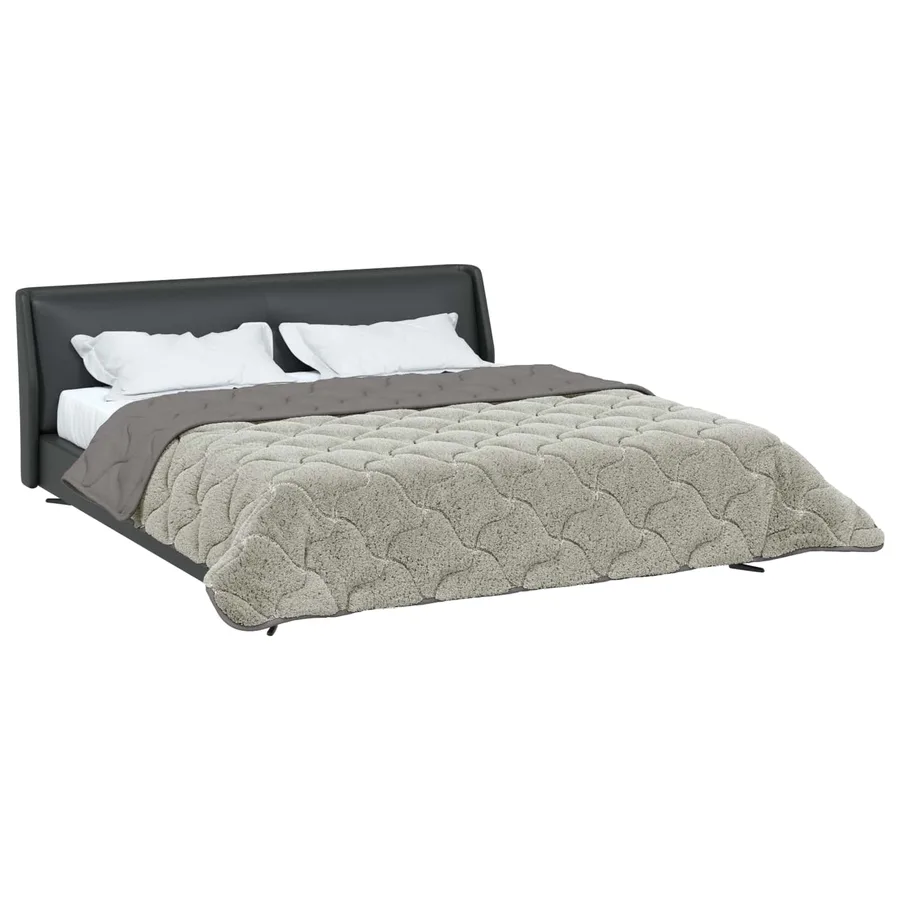 Duvet d'hiver Matelassé Gris clair 200 x 220 cm - 3