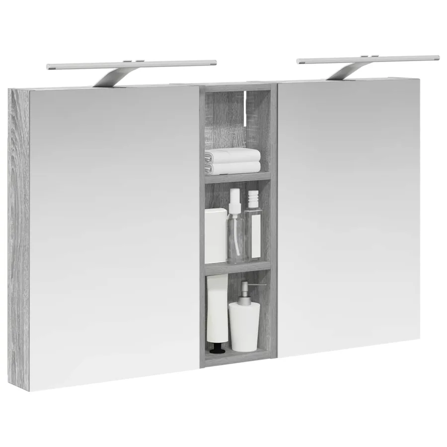 Ensemble de Meubles de Salle de Bain 3 pcs 100 x 10,5 x 60,5 cm - 3