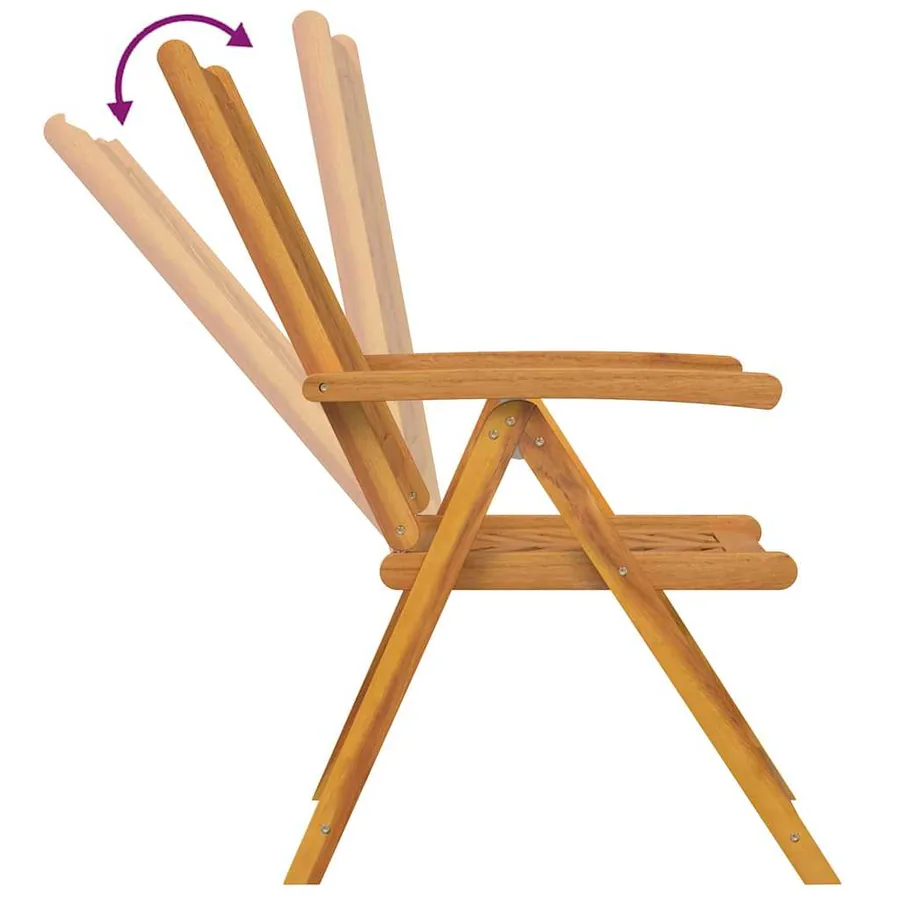 Ensemble de salle à manger pour jardin 5 pc Marron - 11
