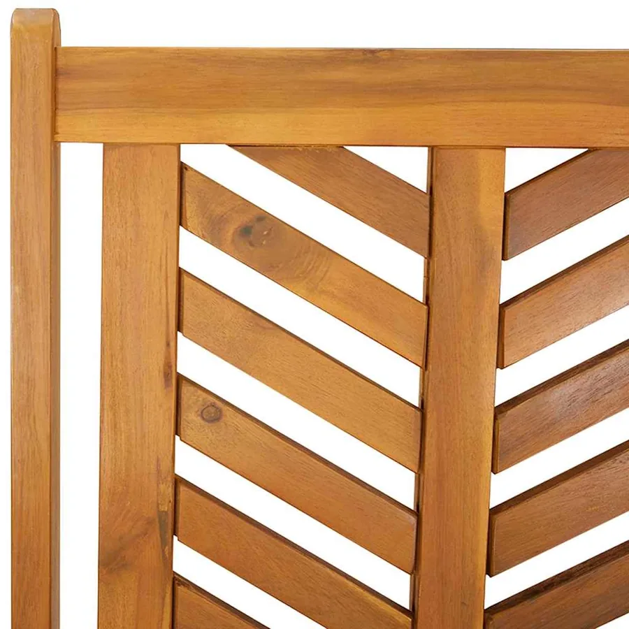 Ensemble de salle à manger pour jardin 5 pc Marron - 9