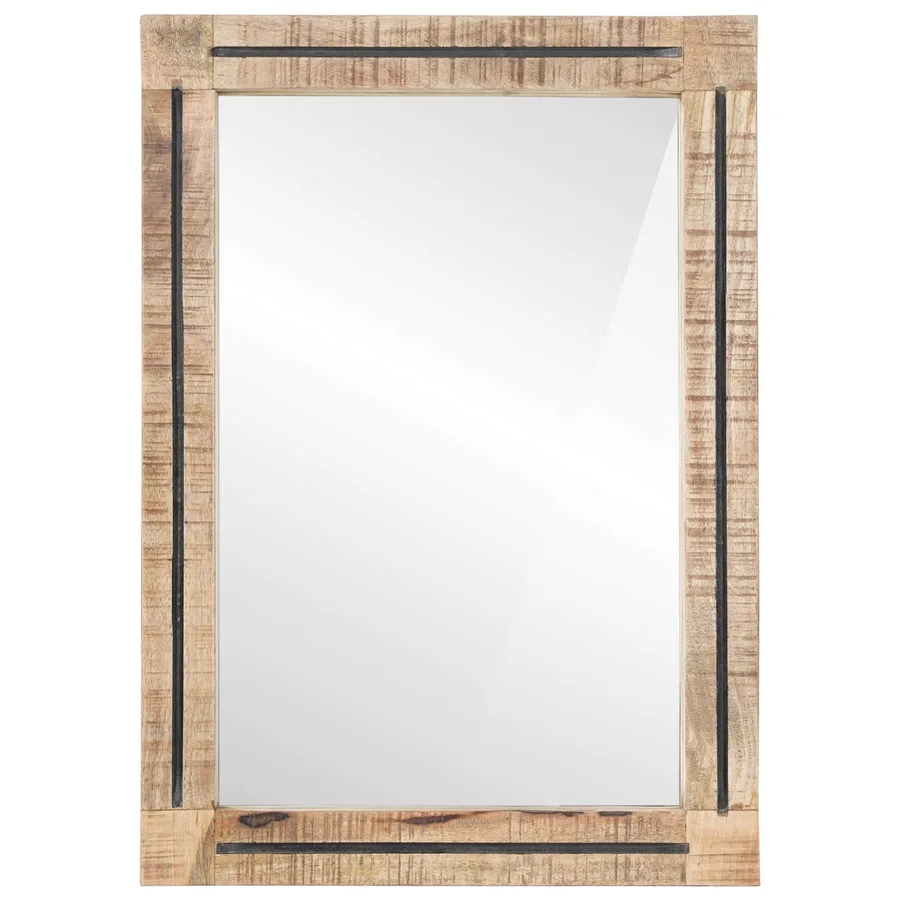 Miroir Montage mural Marron et Noir 70 x 50 x 3 cm Verre - 3
