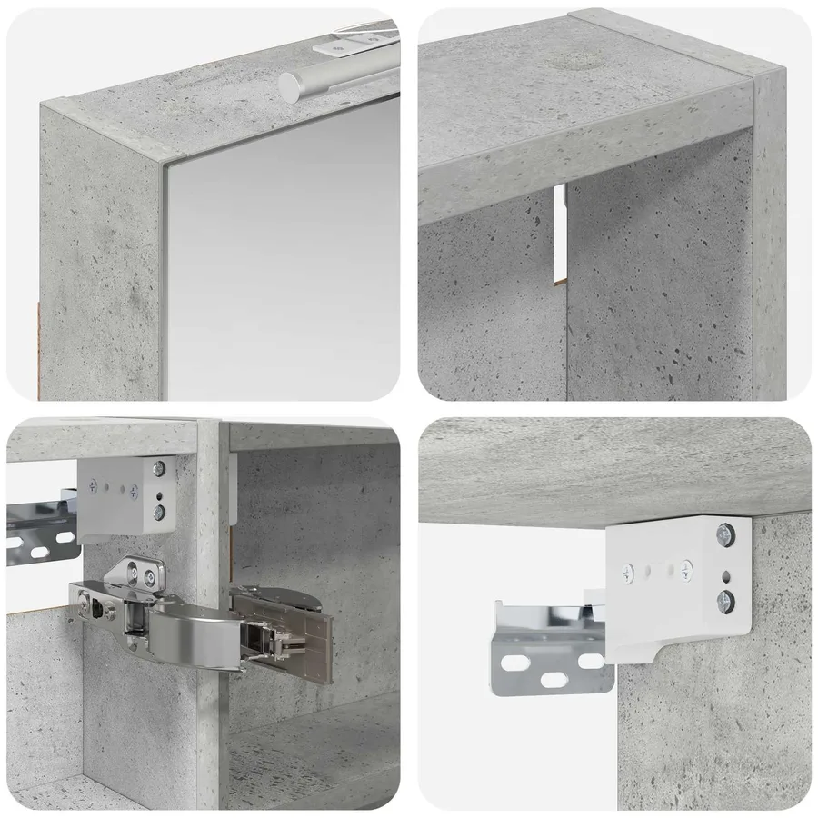 Ensemble de Meubles de Salle de Bain 3 pcs 110 x 10,5 x 60,5 cm - 8