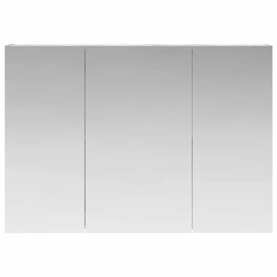 Armoire Miroir de Salle de Bain Gris béton 100 x 14,5 x 70 cm - 5