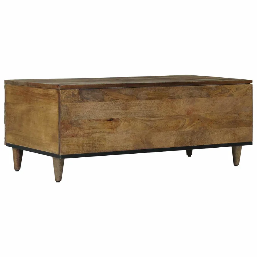 Table basse Marron 100 x 54 x 40 cm Bois de mangue massif - 5