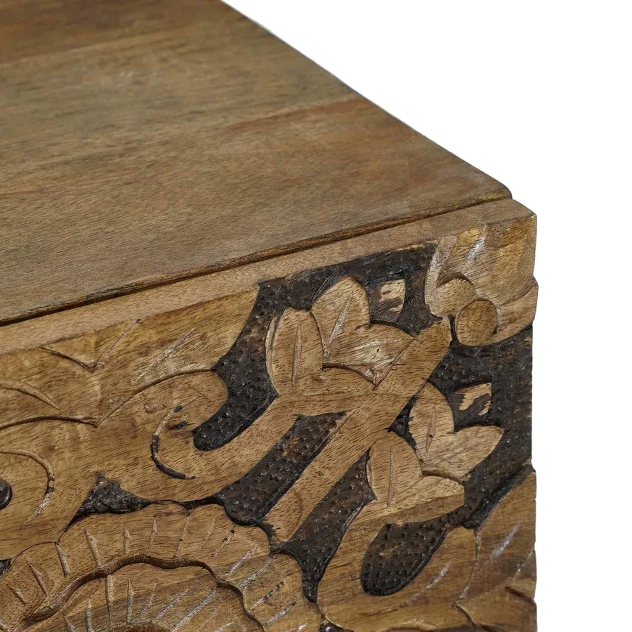 Table basse Marron 100 x 54 x 40 cm Bois de mangue massif - 6