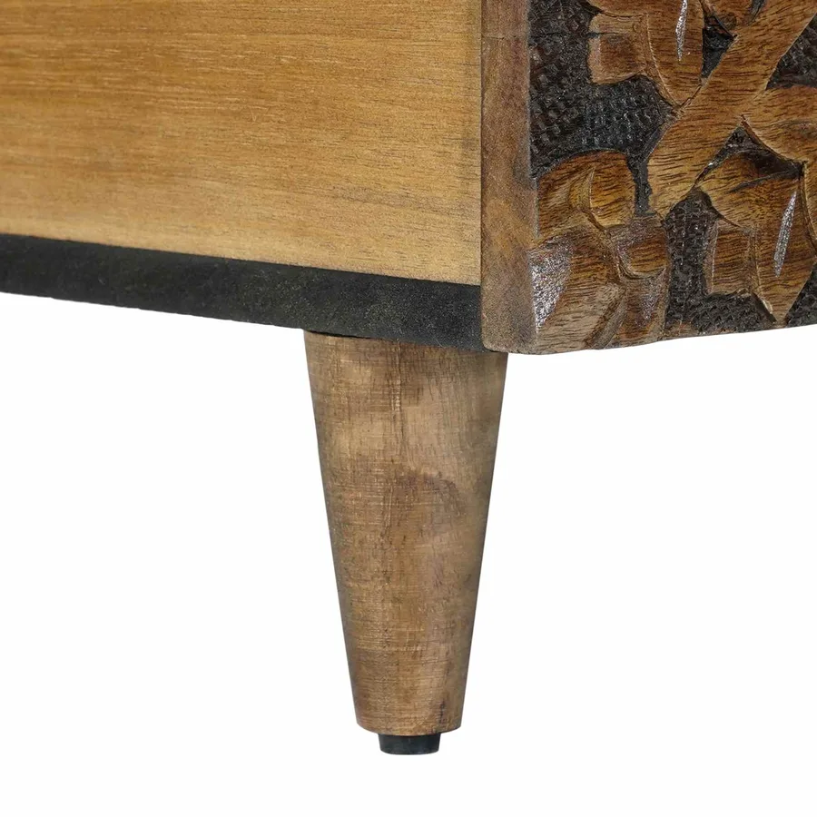 Table basse Marron 100 x 54 x 40 cm Bois de mangue massif - 8
