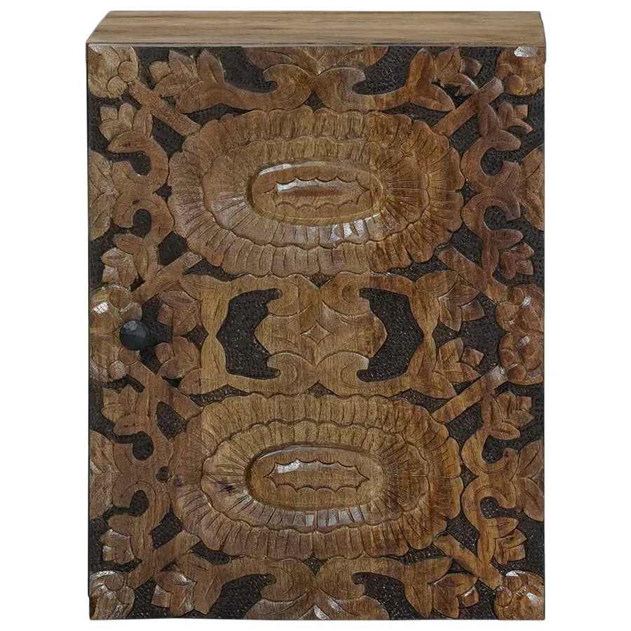 Cabinet de Salle de Bain Suspendu Marron 38 x 33,5 x 48 cm - 3