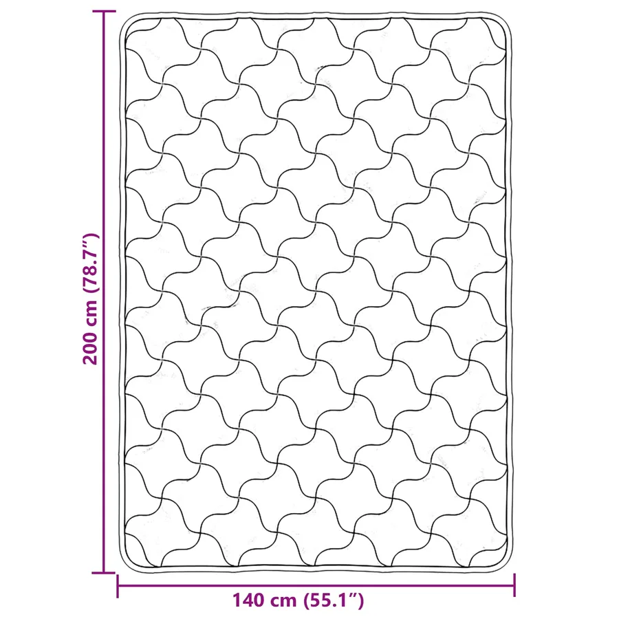 Duvet d'hiver Matelassé Anthracite 140 x 220 cm - 8
