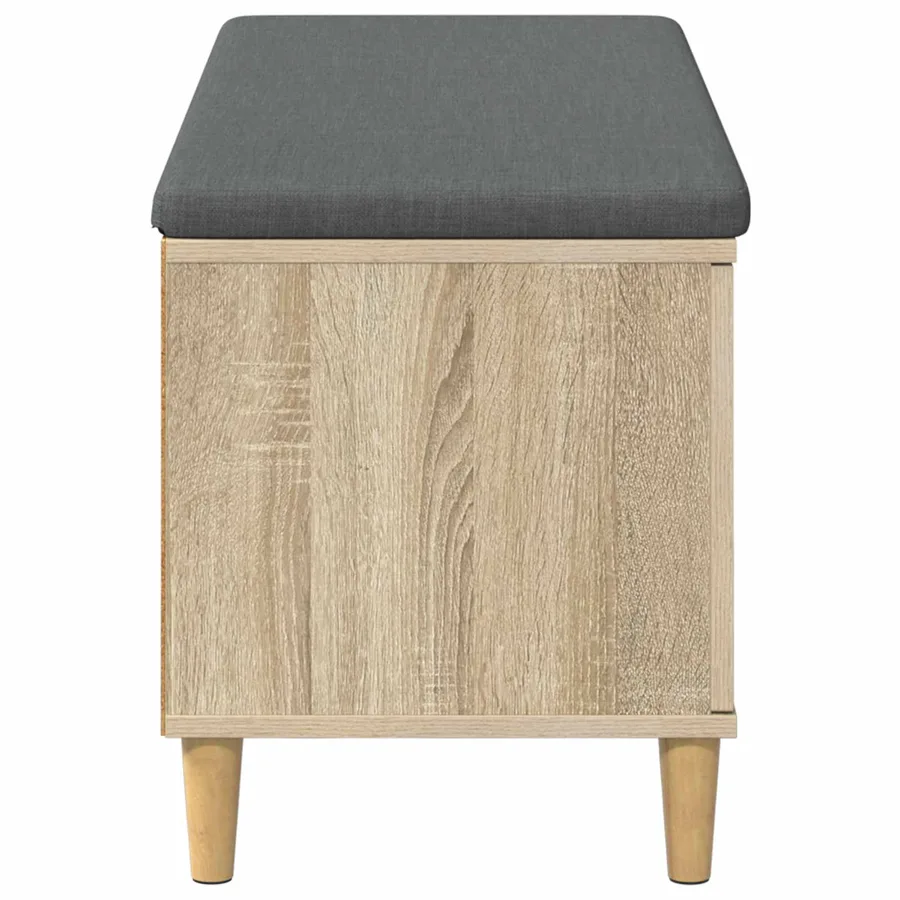 Banc d'entrée avec coussin Chêne Sonoma 100 x 38 x 46 cm - 7