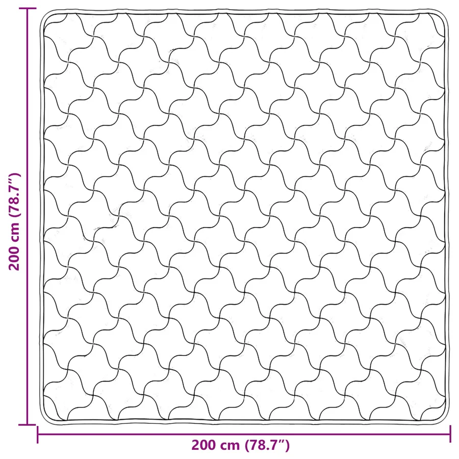Duvet d'été simple Matelassé Anthracite 200 x 200 cm - 8